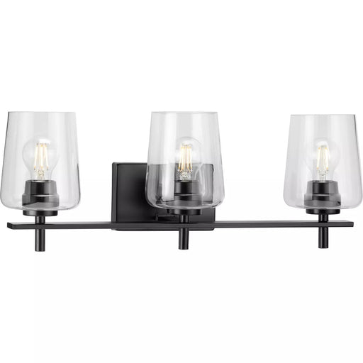Progress Lighting 9430036231M Calais 3 Light 60W Bath And Vanity Light Medium Base Matte Black (P300362-31M)