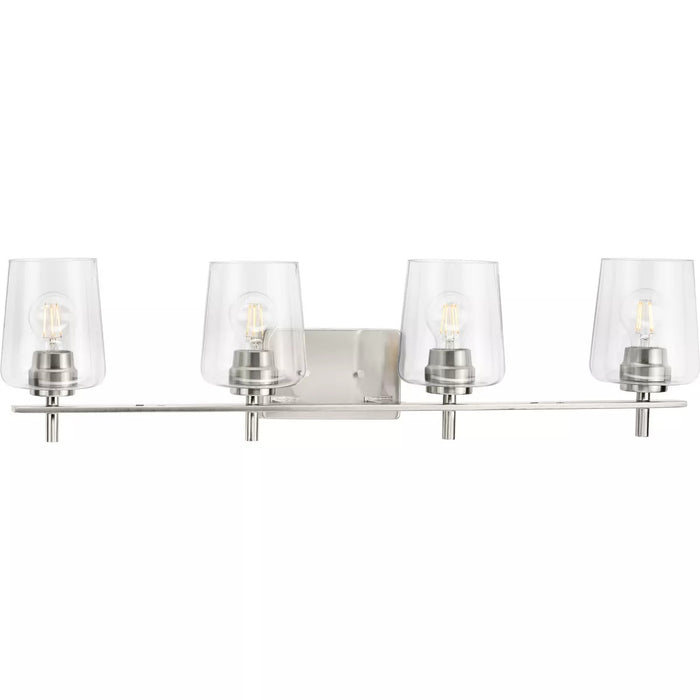Progress Lighting 94300363009 Calais 4 Light 60W Bath And Vanity Light Medium Base Brushed Nickel (P300363-009)