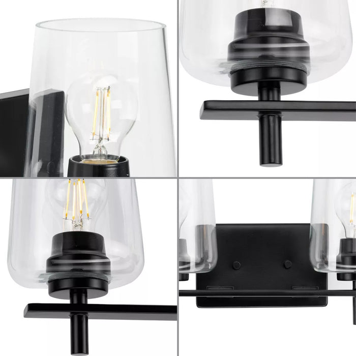 Progress Lighting 9430036331M Calais 4 Light 60W Bath And Vanity Light Medium Base Matte Black (P300363-31M)