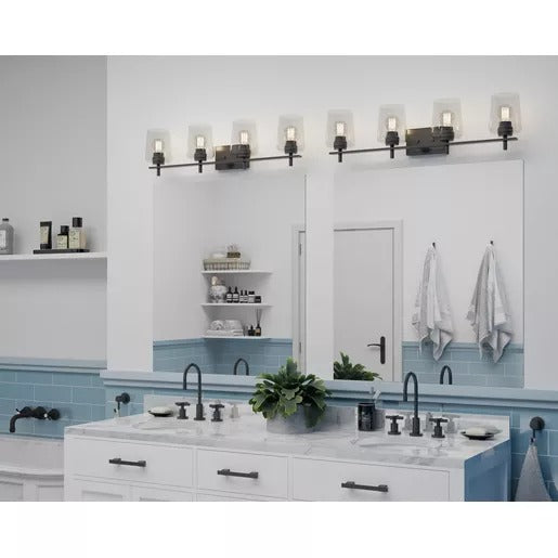 Progress Lighting 9430036331M Calais 4 Light 60W Bath And Vanity Light Medium Base Matte Black (P300363-31M)