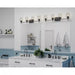 Progress Lighting 9430036331M Calais 4 Light 60W Bath And Vanity Light Medium Base Matte Black (P300363-31M)