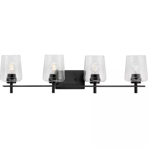 Progress Lighting 9430036331M Calais 4 Light 60W Bath And Vanity Light Medium Base Matte Black (P300363-31M)