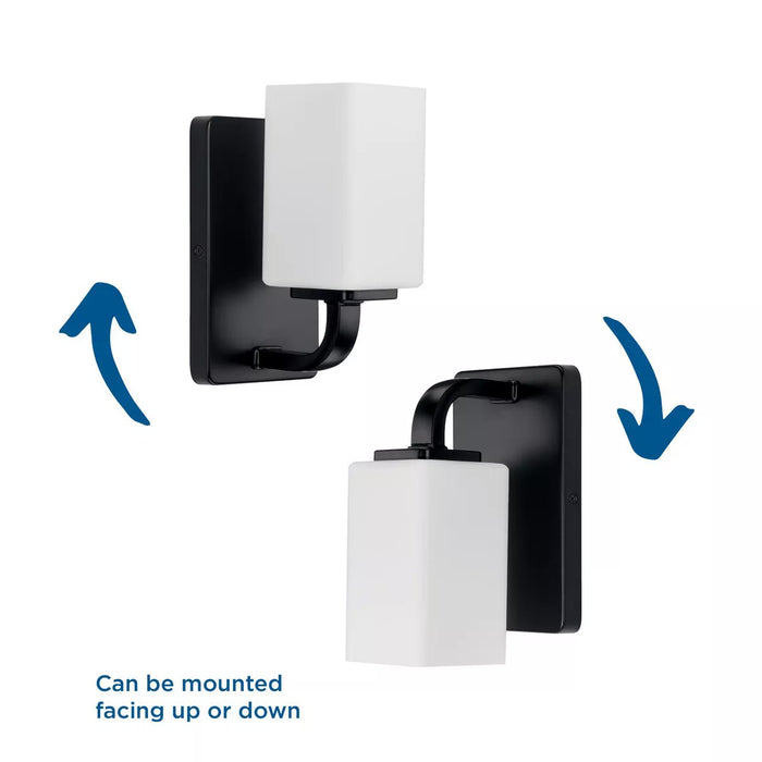 Progress Lighting 9430036831M Cowan 1 Light 100W Bath And Vanity Light Medium Base Matte Black (P300368-31M)