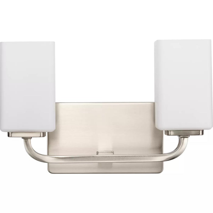 Progress Lighting 94300369009 Cowan 2 Light 100W Bath And Vanity Light Medium Base Brushed Nickel (P300369-009)