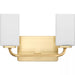 Progress Lighting 94300369012 Cowan 2 Light 100W Bath And Vanity Light Medium Base Satin Brass (P300369-012)