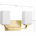 Progress Lighting 94300369012 Cowan 2 Light 100W Bath And Vanity Light Medium Base Satin Brass (P300369-012)