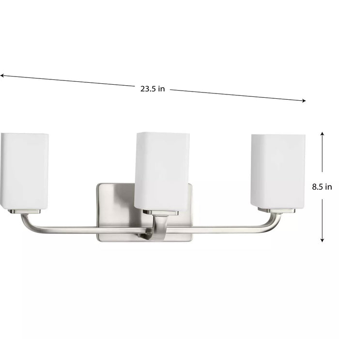 Progress Lighting 94300370009 Cowan 3 Light 100W Bath And Vanity Light Medium Base Brushed Nickel (P300370-009)