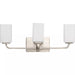 Progress Lighting 94300370009 Cowan 3 Light 100W Bath And Vanity Light Medium Base Brushed Nickel (P300370-009)