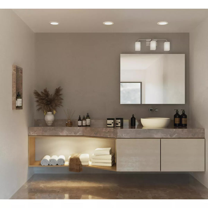 Progress Lighting 94300370009 Cowan 3 Light 100W Bath And Vanity Light Medium Base Brushed Nickel (P300370-009)