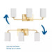 Progress Lighting 94300370012 Cowan 3 Light 100W Bath And Vanity Light Medium Base Satin Brass (P300370-012)