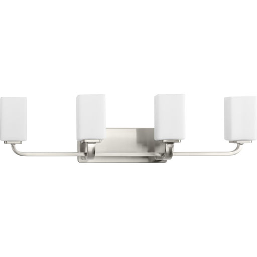 Progress Lighting 94300371009 Cowan 4 Light 100W Bath And Vanity Light Medium Base Brushed Nickel (P300371-009)