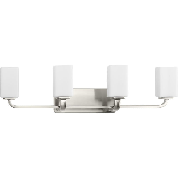 Progress Lighting 94300371009 Cowan 4 Light 100W Bath And Vanity Light Medium Base Brushed Nickel (P300371-009)