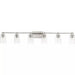 Progress Lighting 94300372009 Adley 6 Light 60W Bath And Vanity Light Medium Base Brushed Nickel (P300372-009)