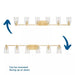 Progress Lighting 94300372012 Adley 6 Light 60W Bath And Vanity Light Medium Base Satin Brass (P300372-012)