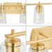 Progress Lighting 94300372012 Adley 6 Light 60W Bath And Vanity Light Medium Base Satin Brass (P300372-012)