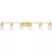 Progress Lighting 94300372012 Adley 6 Light 60W Bath And Vanity Light Medium Base Satin Brass (P300372-012)
