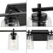 Progress Lighting 94300372031 Adley 6 Light 60W Bath And Vanity Light Medium Base Black (P300372-031)