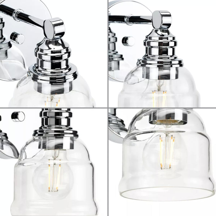Progress Lighting 94300373015 Ambrose 1 Light 60W Bath And Vanity Light Medium Base Polished Chrome (P300373-015)