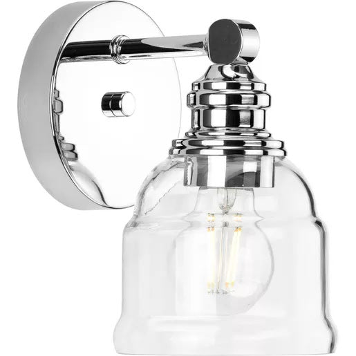 Progress Lighting 94300373015 Ambrose 1 Light 60W Bath And Vanity Light Medium Base Polished Chrome (P300373-015)