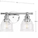 Progress Lighting 94300374015 Ambrose 2 Light 60W Bath And Vanity Light Medium Base Polished Chrome (P300374-015)