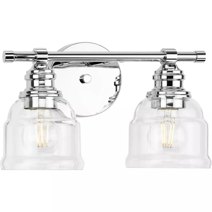 Progress Lighting 94300374015 Ambrose 2 Light 60W Bath And Vanity Light Medium Base Polished Chrome (P300374-015)