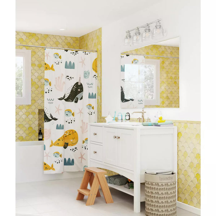Progress Lighting 94300376015 Ambrose 4 Light 60W Bath And Vanity Light Medium Base Polished Chrome (P300376-015)