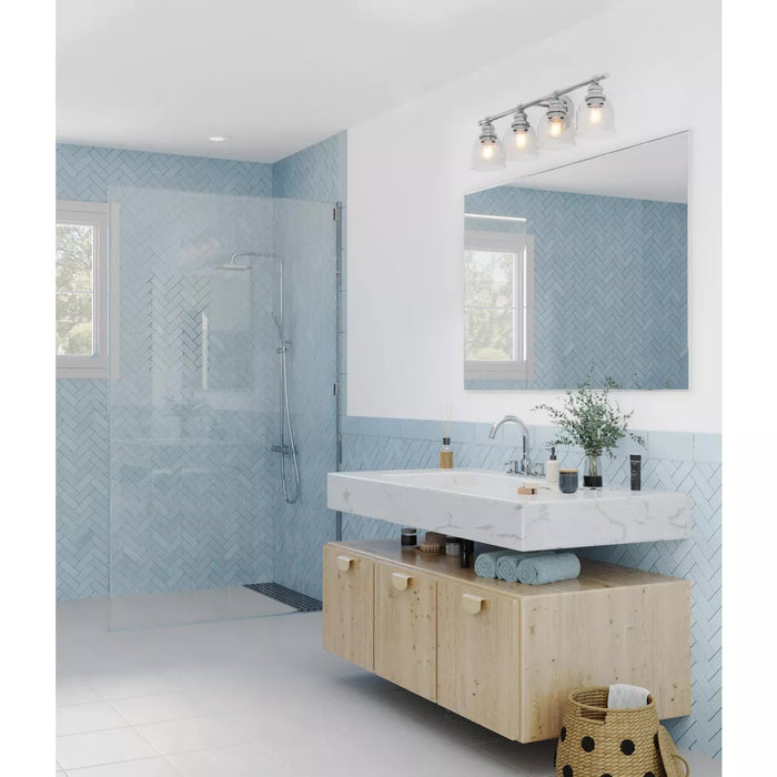 Progress Lighting 94300376015 Ambrose 4 Light 60W Bath And Vanity Light Medium Base Polished Chrome (P300376-015)