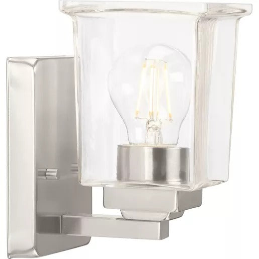 Progress Lighting 94300377009 Gilmour 1 Light 60W Bath And Vanity Light Medium Base Brushed Nickel (P300377-009)