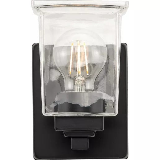 Progress Lighting 9430037731M Gilmour 1 Light 60W Bath And Vanity Light Medium Base Matte Black (P300377-31M)
