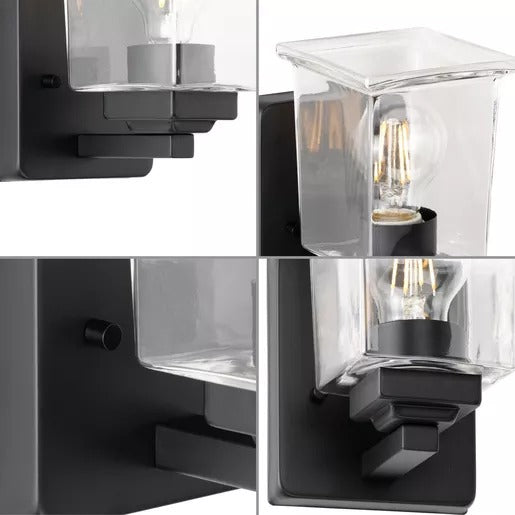 Progress Lighting 9430037731M Gilmour 1 Light 60W Bath And Vanity Light Medium Base Matte Black (P300377-31M)