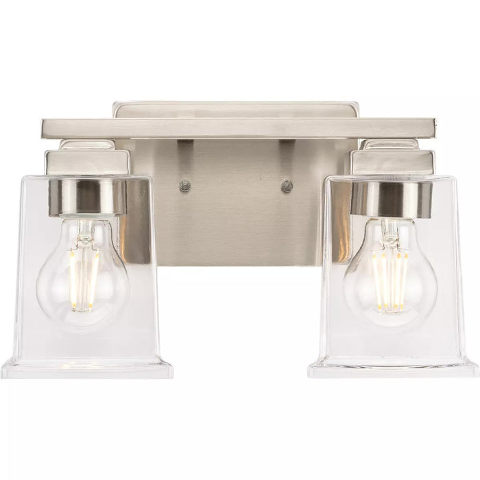 Progress Lighting 94300378009 Gilmour 2 Light 60W Bath And Vanity Light Medium Base Brushed Nickel (P300378-009)