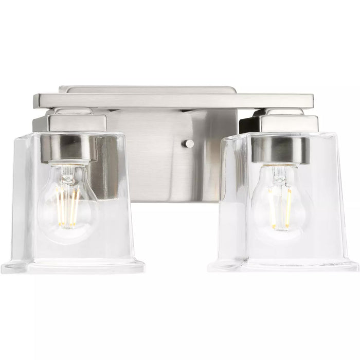 Progress Lighting 94300378009 Gilmour 2 Light 60W Bath And Vanity Light Medium Base Brushed Nickel (P300378-009)