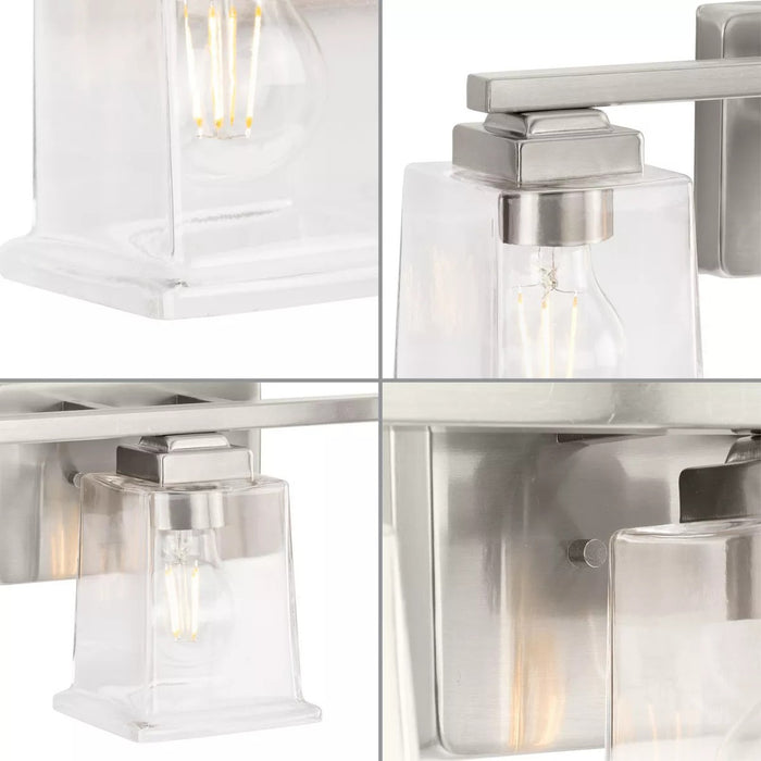 Progress Lighting 94300379009 Gilmour 3 Light 60W Bath And Vanity Light Medium Base Brushed Nickel (P300379-009)