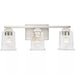 Progress Lighting 94300379009 Gilmour 3 Light 60W Bath And Vanity Light Medium Base Brushed Nickel (P300379-009)