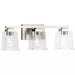 Progress Lighting 94300379009 Gilmour 3 Light 60W Bath And Vanity Light Medium Base Brushed Nickel (P300379-009)