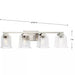 Progress Lighting 94300380009 Gilmour 4 Light 60W Bath And Vanity Light Medium Base Brushed Nickel (P300380-009)