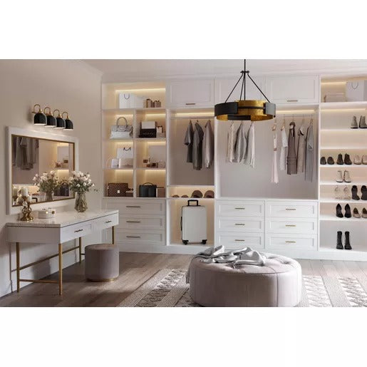 Progress Lighting 94300384163 Dalton 4 Light 100W Bath And Vanity Light Medium Base Vintage Brass (P300384-163)