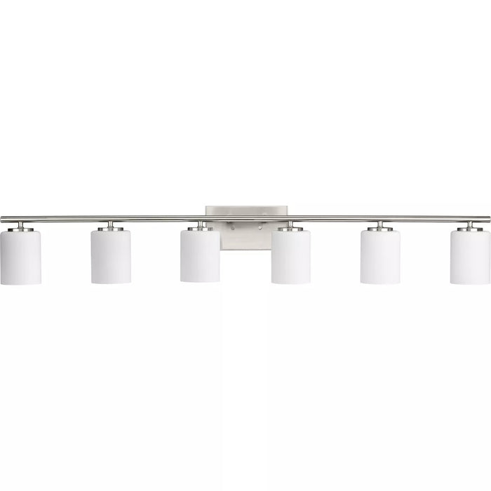 Progress Lighting 94300385009 Replay 6 Light 100W Bath And Vanity Light Medium Base Brushed Nickel (P300385-009)