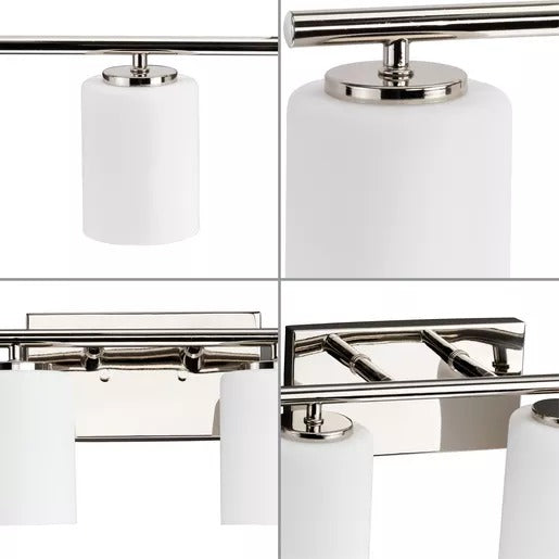 Progress Lighting 94300385104 Replay 6 Light 100W Bath And Vanity Light Medium Base Polished Nickel (P300385-104)