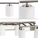 Progress Lighting 94300385104 Replay 6 Light 100W Bath And Vanity Light Medium Base Polished Nickel (P300385-104)