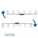 Progress Lighting 94300385104 Replay 6 Light 100W Bath And Vanity Light Medium Base Polished Nickel (P300385-104)