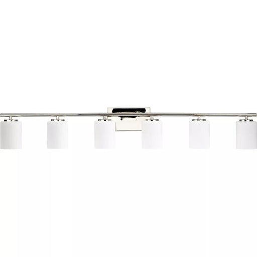 Progress Lighting 94300385104 Replay 6 Light 100W Bath And Vanity Light Medium Base Polished Nickel (P300385-104)