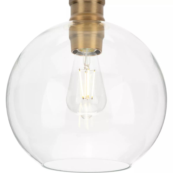 Progress Lighting 94350046163 Hansford 1 Light 60W Flush Mount Light Medium Base Vintage Brass (P350046-163)