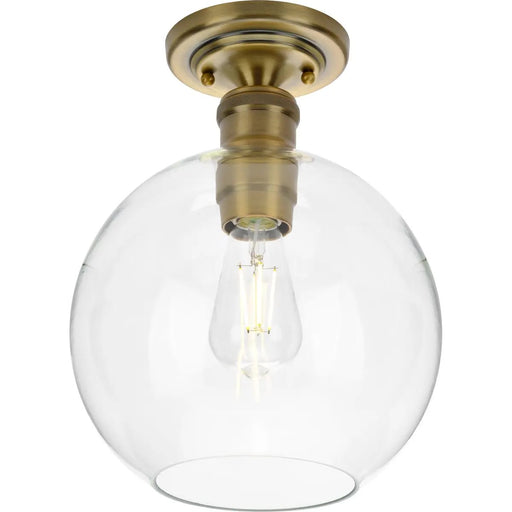 Progress Lighting 94350046163 Hansford 1 Light 60W Flush Mount Light Medium Base Vintage Brass (P350046-163)