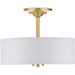 Progress Lighting 94350129012 Inspire 2 Light 75W Semi-Flush Mount Light Medium Base Satin Brass (P350129-012)