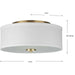 Progress Lighting 94350130012 Inspire 2 Light 60W Flush Mount Light Medium Base Satin Brass (P350130-012)