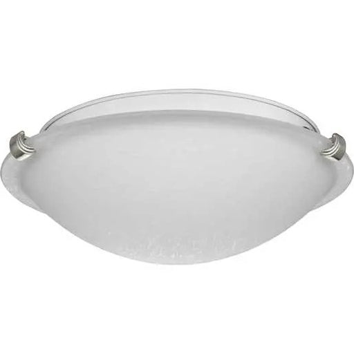 Progress Lighting 94350170009 Linen Dome 2 Light 60W Flush Mount Light Medium Base Brushed Nickel (P350170-009)