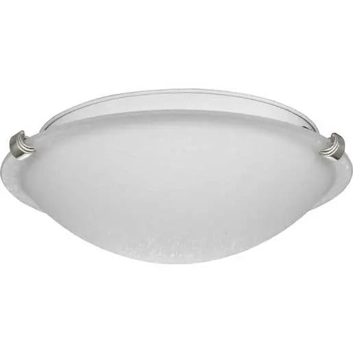 Progress Lighting 94350170009 Linen Dome 2 Light 60W Flush Mount Light Medium Base Brushed Nickel (P350170-009)