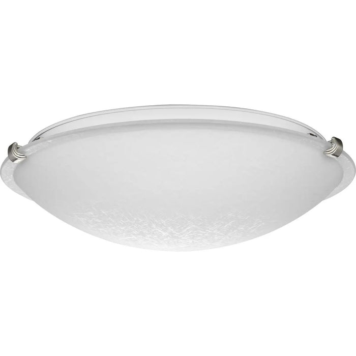 Progress Lighting 94350178009 Linen Dome 4-60W Flush Mount Light Medium Base Brushed Nickel (P350178-009)