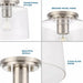Progress Lighting 94350213009 Adley 1 Light 60W Flush Mount Light Medium Base Brushed Nickel (P350213-009)